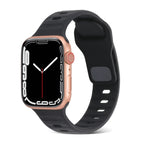 For Apple Watch Ultra 49mm / Series 8&7 45mm / SE 2&6&SE&5&4 44mm / 3&2&1 42mm / Black