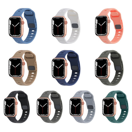 Sports Silicone Watch Band, For Apple Watch Ultra 49mm / Series 8&7 45mm / SE 2&6&SE&5&4 44mm / 3&2&1 42mm, For Apple Watch Series 8&7 41mm / SE 2&6&SE&5&4 40mm / 3&2&1 38mm - DealBuddy