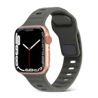 For Apple Watch Series 8&7 41mm / SE 2&6&SE&5&4 40mm / 3&2&1 38mm / Blackish Green