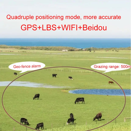 RF-V24 4G Solar GPS Tracking Locator Livestock Tracker, with 2G Memory, with 4G Memory - DealBuddy