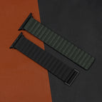 For Apple Watch Ultra 49mm / Series 8&7 45mm / SE 2&6&SE&5&4 44mm / 3&2&1 42mm / Black+Dark Green