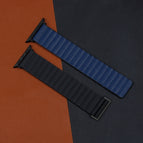 For Apple Watch Series 8&7 41mm / SE 2&6&SE&5&4 40mm / 3&2&1 38mm / Black+Blue