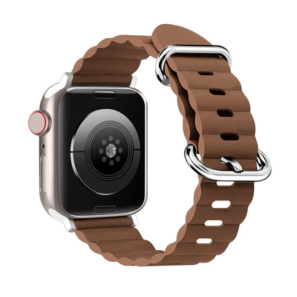 Ocean Style Leather Watch Strap, For Apple Watch Ultra 49mm / Series 8&7 45mm / SE 2&6&SE&5&4 44mm / 3&2&1 42mm, For Apple Watch Ultra 49mm / Series 8&7 45mm /, For Apple Watch Series 8&7 41mm / SE 2&6&SE&5&4 40mm / 3&2&1 38mm - DealBuddy