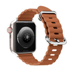 For Apple Watch Series 8&7 41mm / SE 2&6&SE&5&4 40mm / 3&2&1 38mm / Golden Brown