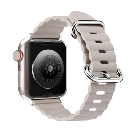 Ocean Style Leather Watch Strap, For Apple Watch Ultra 49mm / Series 8&7 45mm / SE 2&6&SE&5&4 44mm / 3&2&1 42mm, For Apple Watch Ultra 49mm / Series 8&7 45mm /, For Apple Watch Series 8&7 41mm / SE 2&6&SE&5&4 40mm / 3&2&1 38mm - DealBuddy