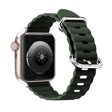 Ocean Style Leather Watch Strap, For Apple Watch Ultra 49mm / Series 8&7 45mm / SE 2&6&SE&5&4 44mm / 3&2&1 42mm, For Apple Watch Ultra 49mm / Series 8&7 45mm /, For Apple Watch Series 8&7 41mm / SE 2&6&SE&5&4 40mm / 3&2&1 38mm - DealBuddy