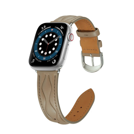 Hyperbolic Wave Leather Strap, For Apple Watch Ultra 49mm / Series 8&7 45mm /, For Apple Watch Series 8&7 41mm / - DealBuddy