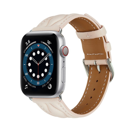 Hyperbolic Wave Leather Strap, For Apple Watch Ultra 49mm / Series 8&7 45mm /, For Apple Watch Series 8&7 41mm / - DealBuddy