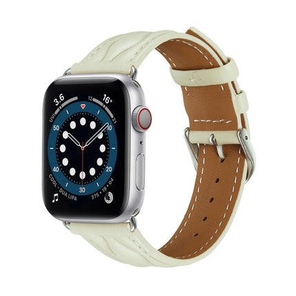 Hyperbolic Wave Leather Strap, For Apple Watch Ultra 49mm / Series 8&7 45mm /, For Apple Watch Series 8&7 41mm / - DealBuddy