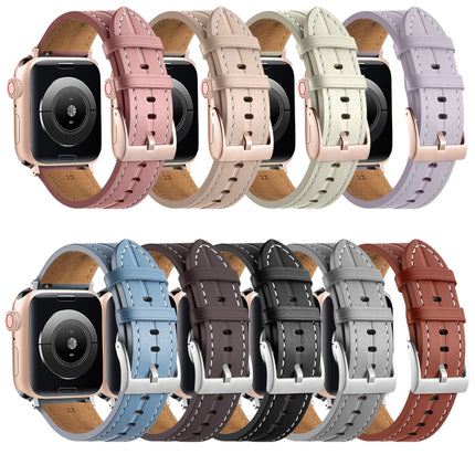 Fluted Leather Strap, For Apple Watch Ultra 49mm / Series 8&7 45mm / SE 2&6&SE&5&4 44mm / 3&2&1 42mm, For Apple Watch Ultra 49mm / Series 8&7 45mm /, For Apple Watch Series 8&7 41mm / SE 2&6&SE&5&4 40mm / 3&2&1 38mm - DealBuddy
