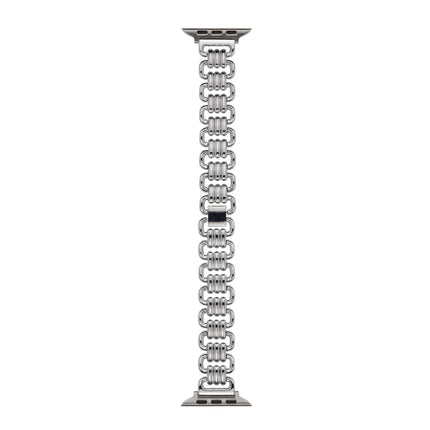 U-chain Metal Watch Band, For Apple Watch Ultra 49mm / Series 8&7 45mm / SE 2&6&SE&5&4 44mm / 3&2&1 42mm, For Apple Watch Series 8&7 41mm / SE 2&6&SE&5&4 40mm / 3&2&1 38mm - DealBuddy