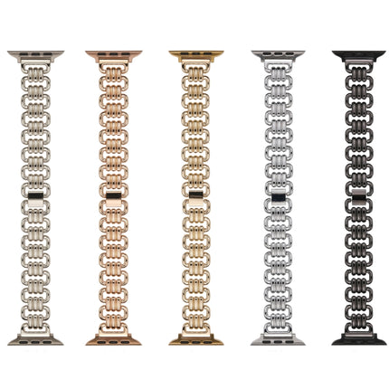 U-chain Metal Watch Band, For Apple Watch Ultra 49mm / Series 8&7 45mm / SE 2&6&SE&5&4 44mm / 3&2&1 42mm, For Apple Watch Series 8&7 41mm / SE 2&6&SE&5&4 40mm / 3&2&1 38mm - DealBuddy