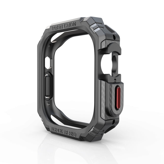 TPU + PC Carbon Fiber Shockproof Case For Apple Watch