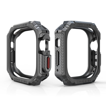 TPU + PC Carbon Fiber Shockproof Case For Apple Watch