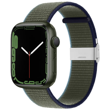 Metal Buckle Nylon Strap, For Apple Watch Series 8&7 41mm / SE 2&6&SE&5&4 40mm / 3&2&1 38mm, For Apple Watch Ultra 49mm / Series 8&7 45mm / SE 2&6&SE&5&4 44mm / 3&2&1 42mm - DealBuddy
