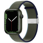 Metal Buckle Nylon Strap, For Apple Watch Series 8&7 41mm / SE 2&6&SE&5&4 40mm / 3&2&1 38mm, For Apple Watch Ultra 49mm / Series 8&7 45mm / SE 2&6&SE&5&4 44mm / 3&2&1 42mm - DealBuddy