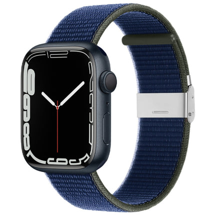 Metal Buckle Nylon Strap, For Apple Watch Series 8&7 41mm / SE 2&6&SE&5&4 40mm / 3&2&1 38mm, For Apple Watch Ultra 49mm / Series 8&7 45mm / SE 2&6&SE&5&4 44mm / 3&2&1 42mm - DealBuddy
