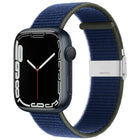 Metal Buckle Nylon Strap, For Apple Watch Series 8&7 41mm / SE 2&6&SE&5&4 40mm / 3&2&1 38mm, For Apple Watch Ultra 49mm / Series 8&7 45mm / SE 2&6&SE&5&4 44mm / 3&2&1 42mm - DealBuddy
