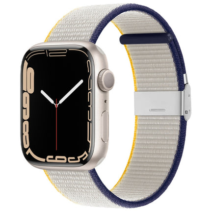 Metal Buckle Nylon Strap, For Apple Watch Series 8&7 41mm / SE 2&6&SE&5&4 40mm / 3&2&1 38mm, For Apple Watch Ultra 49mm / Series 8&7 45mm / SE 2&6&SE&5&4 44mm / 3&2&1 42mm - DealBuddy
