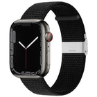 Metal Buckle Nylon Strap, For Apple Watch Series 8&7 41mm / SE 2&6&SE&5&4 40mm / 3&2&1 38mm, For Apple Watch Ultra 49mm / Series 8&7 45mm / SE 2&6&SE&5&4 44mm / 3&2&1 42mm - DealBuddy