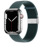 Metal Buckle Nylon Strap, For Apple Watch Series 8&7 41mm / SE 2&6&SE&5&4 40mm / 3&2&1 38mm, For Apple Watch Ultra 49mm / Series 8&7 45mm / SE 2&6&SE&5&4 44mm / 3&2&1 42mm - DealBuddy