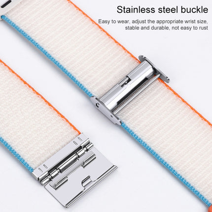 Metal Buckle Nylon Strap, For Apple Watch Series 8&7 41mm / SE 2&6&SE&5&4 40mm / 3&2&1 38mm, For Apple Watch Ultra 49mm / Series 8&7 45mm / SE 2&6&SE&5&4 44mm / 3&2&1 42mm - DealBuddy