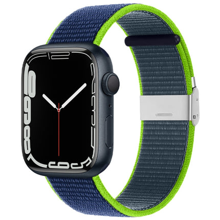 Metal Buckle Nylon Strap, For Apple Watch Series 8&7 41mm / SE 2&6&SE&5&4 40mm / 3&2&1 38mm, For Apple Watch Ultra 49mm / Series 8&7 45mm / SE 2&6&SE&5&4 44mm / 3&2&1 42mm - DealBuddy