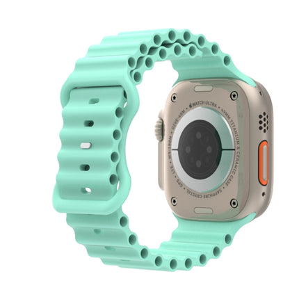 Ocean Style Silicone Watch Band, For Apple Watch Ultra 49mm / Series 8&7 45mm / SE 2&6&SE&5&4 44mm / 3&2&1 42mm, For Apple Watch Series 8&7 41mm / SE 2&6&SE&5&4 40mm / 3&2&1 38mm - DealBuddy