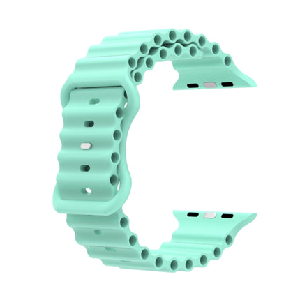 Ocean Style Silicone Watch Band, For Apple Watch Ultra 49mm / Series 8&7 45mm / SE 2&6&SE&5&4 44mm / 3&2&1 42mm, For Apple Watch Series 8&7 41mm / SE 2&6&SE&5&4 40mm / 3&2&1 38mm - DealBuddy