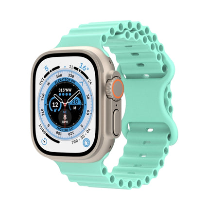 Ocean Style Silicone Watch Band, For Apple Watch Ultra 49mm / Series 8&7 45mm / SE 2&6&SE&5&4 44mm / 3&2&1 42mm, For Apple Watch Series 8&7 41mm / SE 2&6&SE&5&4 40mm / 3&2&1 38mm - DealBuddy
