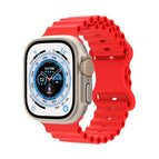 For Apple Watch Ultra 49mm / Series 8&7 45mm / SE 2&6&SE&5&4 44mm / 3&2&1 42mm / Red