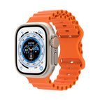 For Apple Watch Ultra 49mm / Series 8&7 45mm / SE 2&6&SE&5&4 44mm / 3&2&1 42mm / Orange