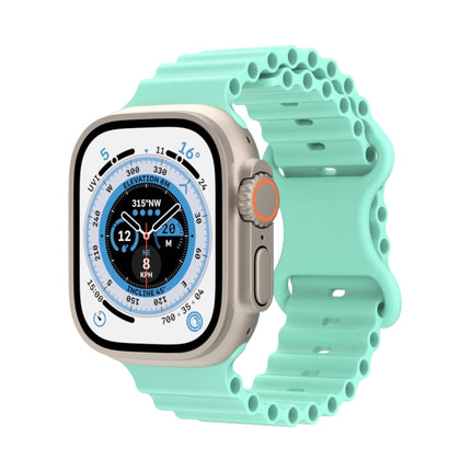Ocean Style Silicone Watch Band, For Apple Watch Ultra 49mm / Series 8&7 45mm / SE 2&6&SE&5&4 44mm / 3&2&1 42mm, For Apple Watch Series 8&7 41mm / SE 2&6&SE&5&4 40mm / 3&2&1 38mm - DealBuddy