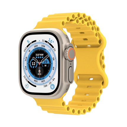 Ocean Style Silicone Watch Band, For Apple Watch Ultra 49mm / Series 8&7 45mm / SE 2&6&SE&5&4 44mm / 3&2&1 42mm, For Apple Watch Series 8&7 41mm / SE 2&6&SE&5&4 40mm / 3&2&1 38mm - DealBuddy