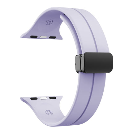Solid Color Silicone Watch Band, For Apple Watch Series 8&7 41mm / SE 2&6&SE&5&4 40mm / 3&2&1 38mm, For Apple Watch Ultra 49mm / Series 8&7 45mm / SE 2&6&SE&5&4 44mm
