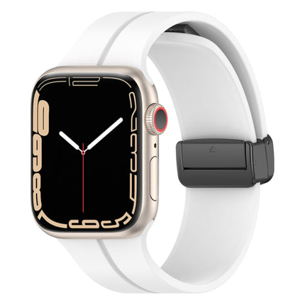 Solid Color Silicone Watch Band, For Apple Watch Ultra 49mm / Series 8&7 45mm / SE 2&6&SE&5&4 44mm, For Apple Watch Series 8&7 41mm / SE 2&6&SE&5&4 40mm / 3&2&1 38mm