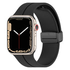 Solid Color Silicone Watch Band, For Apple Watch Ultra 49mm / Series 8&7 45mm / SE 2&6&SE&5&4 44mm, For Apple Watch Series 8&7 41mm / SE 2&6&SE&5&4 40mm / 3&2&1 38mm - DealBuddy