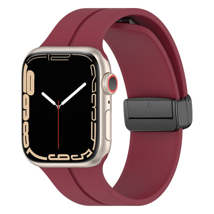 Solid Color Silicone Watch Band, For Apple Watch Ultra 49mm / Series 8&7 45mm / SE 2&6&SE&5&4 44mm, For Apple Watch Series 8&7 41mm / SE 2&6&SE&5&4 40mm / 3&2&1 38mm