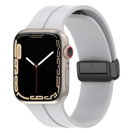 Solid Color Silicone Watch Band, For Apple Watch Ultra 49mm / Series 8&7 45mm / SE 2&6&SE&5&4 44mm, For Apple Watch Series 8&7 41mm / SE 2&6&SE&5&4 40mm / 3&2&1 38mm