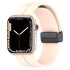 Solid Color Silicone Watch Band, For Apple Watch Ultra 49mm / Series 8&7 45mm / SE 2&6&SE&5&4 44mm, For Apple Watch Series 8&7 41mm / SE 2&6&SE&5&4 40mm / 3&2&1 38mm - DealBuddy