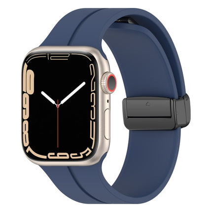 Solid Color Silicone Watch Band, For Apple Watch Ultra 49mm / Series 8&7 45mm / SE 2&6&SE&5&4 44mm, For Apple Watch Series 8&7 41mm / SE 2&6&SE&5&4 40mm / 3&2&1 38mm