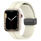Solid Color Silicone Watch Band, For Apple Watch Ultra 49mm / Series 8&7 45mm / SE 2&6&SE&5&4 44mm, For Apple Watch Series 8&7 41mm / SE 2&6&SE&5&4 40mm / 3&2&1 38mm - DealBuddy