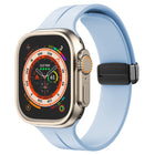 Solid Color Silicone Watch Band, For Apple Watch Ultra 49mm / Series 8&7 45mm / SE 2&6&SE&5&4 44mm, For Apple Watch Series 8&7 41mm / SE 2&6&SE&5&4 40mm / 3&2&1 38mm - DealBuddy