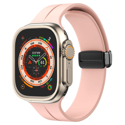 Solid Color Silicone Watch Band, For Apple Watch Ultra 49mm / Series 8&7 45mm / SE 2&6&SE&5&4 44mm, For Apple Watch Series 8&7 41mm / SE 2&6&SE&5&4 40mm / 3&2&1 38mm