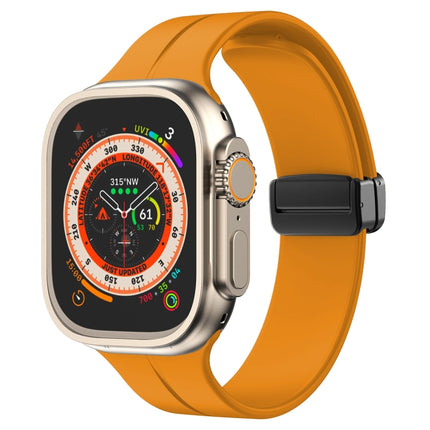 Solid Color Silicone Watch Band, For Apple Watch Ultra 49mm / Series 8&7 45mm / SE 2&6&SE&5&4 44mm, For Apple Watch Series 8&7 41mm / SE 2&6&SE&5&4 40mm / 3&2&1 38mm