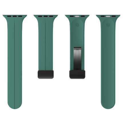 Solid Color Silicone Watch Band, For Apple Watch Ultra 49mm / Series 8&7 45mm / SE 2&6&SE&5&4 44mm, For Apple Watch Series 8&7 41mm / SE 2&6&SE&5&4 40mm / 3&2&1 38mm - DealBuddy