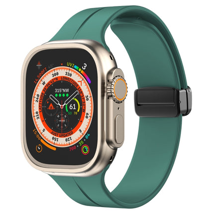 Solid Color Silicone Watch Band, For Apple Watch Ultra 49mm / Series 8&7 45mm / SE 2&6&SE&5&4 44mm, For Apple Watch Series 8&7 41mm / SE 2&6&SE&5&4 40mm / 3&2&1 38mm