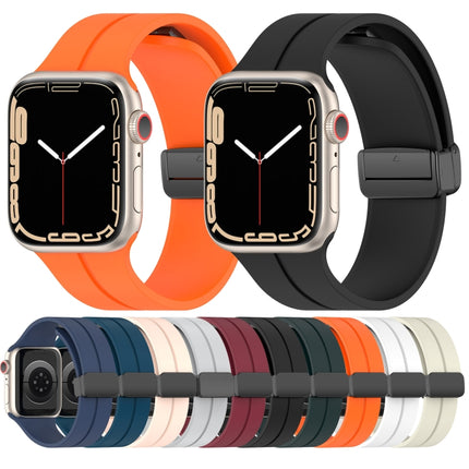 Solid Color Silicone Watch Band, For Apple Watch Ultra 49mm / Series 8&7 45mm / SE 2&6&SE&5&4 44mm, For Apple Watch Series 8&7 41mm / SE 2&6&SE&5&4 40mm / 3&2&1 38mm - DealBuddy