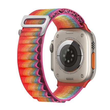 Silver Buckle Nylon Watch Band, For Apple Watch Ultra 49mm / Series 8&7 45mm / SE 2&6&SE&5&4 44mm, For Apple Watch Series 8&7 41mm / SE 2&6&SE&5&4 40mm / 3&2&1 38mm - DealBuddy