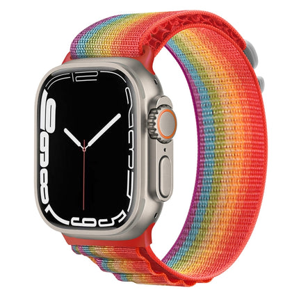 Silver Buckle Nylon Watch Band, For Apple Watch Ultra 49mm / Series 8&7 45mm / SE 2&6&SE&5&4 44mm, For Apple Watch Series 8&7 41mm / SE 2&6&SE&5&4 40mm / 3&2&1 38mm - DealBuddy